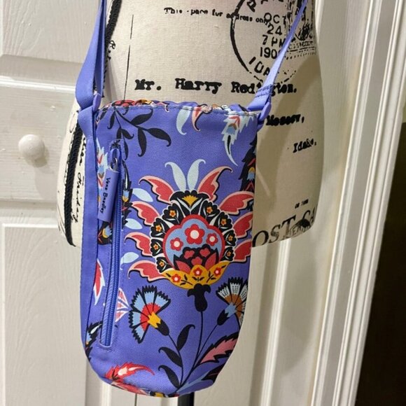 VERA BRANDLEY BOTTLE WATER CROSSBODY BAG PURPLE HISPTER GARDEN - Picture 7 of 14